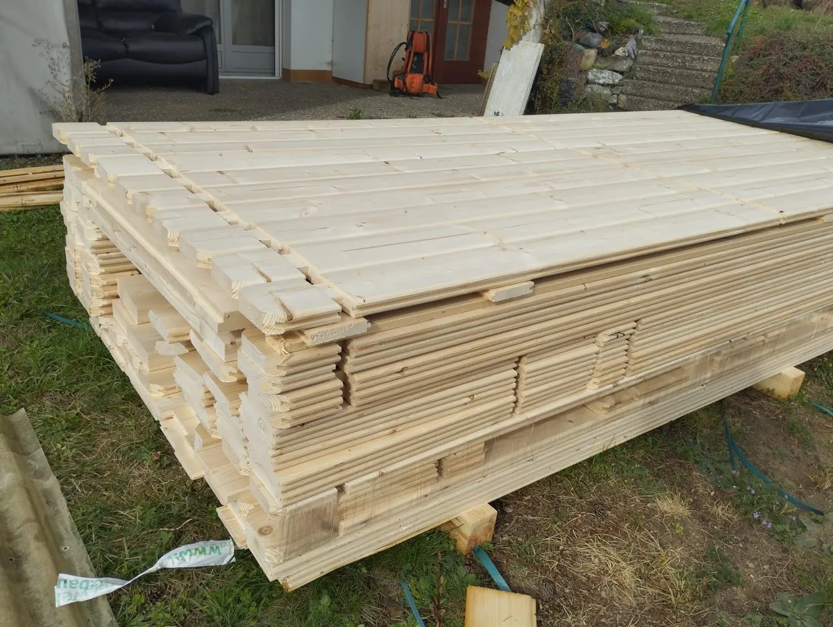 Livraison du kit bois du cabanon