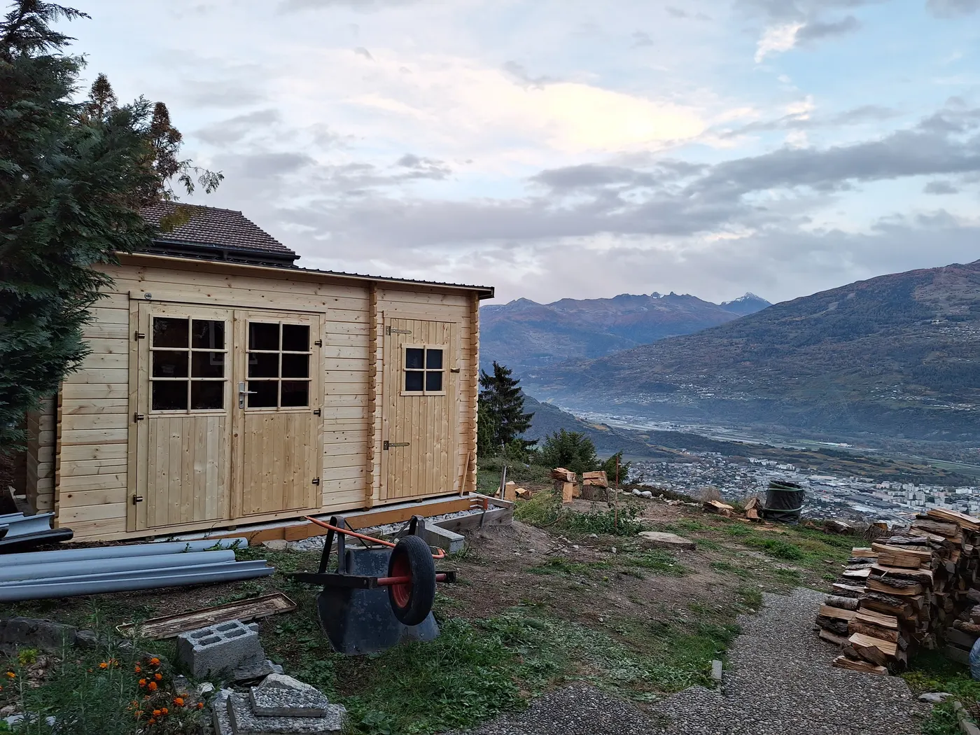 Construction d'un cabanon de jardin